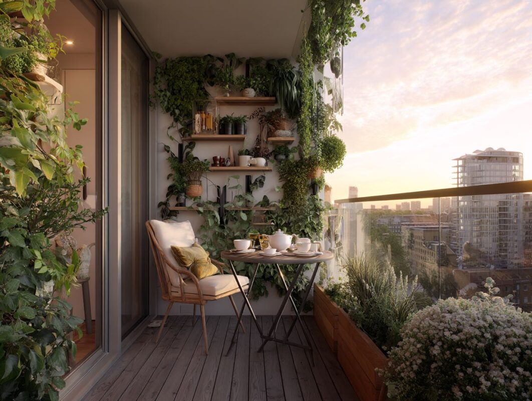 outside space balcony garden